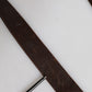 Dolce & Gabbana Brown Leather Classic Metal Logo Buckle Belt
