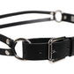 Dolce & Gabbana Black Leather Classic Metal Logo Buckle Belt