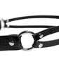 Dolce & Gabbana Black Exotic Leather Metal Logo Buckle Belt