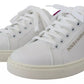 Dolce & Gabbana White Classic Sneakers Women Leather Shoes