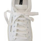 Dolce & Gabbana White Classic Sneakers Women Leather Shoes