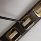 Dolce & Gabbana Dark Brown Leather Gold Rotating Buckle Belt