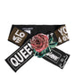 Dolce & Gabbana Black Stretch Multicolor Embellished Waist Belt