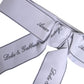 Dolce & Gabbana White Waist Ribbon Wide Bow Logo Belt