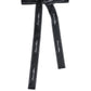 Dolce & Gabbana Black Waist Ribbon Wide Bow Logo Belt
