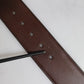 Dolce & Gabbana Brown Logo Engraved Metal Waist Buckle Belt