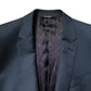 Dolce & Gabbana Blue Single Breasted Men Coat MARTINI Blazer