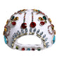 Dolce & Gabbana White Multicolor Crystal Embellish Baseball Cap
