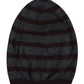 Dolce & Gabbana Gray Striped Wool Knitted Winter Beanie Hat