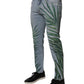 Dolce & Gabbana Light Blue Leaf Cotton Classic Men Denim Jeans