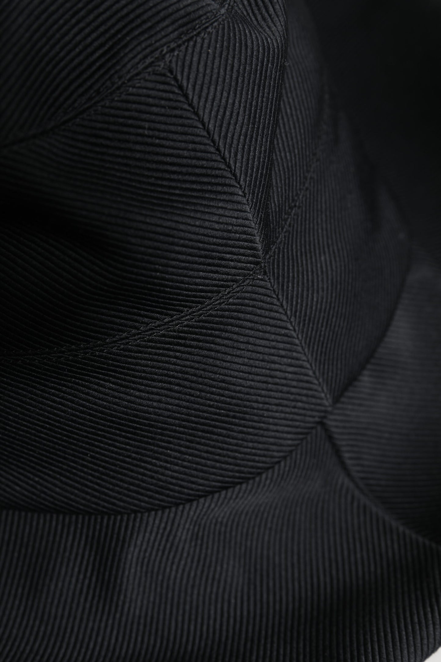 Dolce & Gabbana Black Cotton Wide Brim Fedora Hat