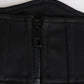 Dolce & Gabbana Black Cotton Waist Tuxedo Belt Cummerbund