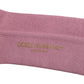 Dolce & Gabbana Rose Pink Cotton Over The Calf Socks