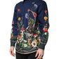 Dolce & Gabbana Blue Rabbit Print Long Sleeve Shirt