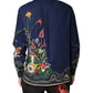 Dolce & Gabbana Blue Rabbit Print Long Sleeve Shirt