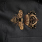 Dolce & Gabbana Black Bee Crown Embroidery 2 Piece Suit