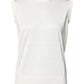 Dolce & Gabbana White Silk Round Neck Sleeveless Tank Top