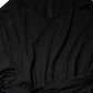 Dolce & Gabbana Black Wool Long Sleeves Sheath Midi Dress