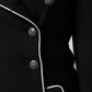 Dolce & Gabbana Black Wool Double Breasted Blazer Jacket