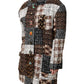 Dolce & Gabbana Multicolor Patchwork Button Down Jacket