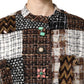 Dolce & Gabbana Multicolor Patchwork Button Down Jacket
