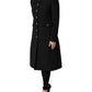 Dolce & Gabbana Black Wool Single Breasted Trench Coat Jacket