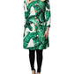 Dolce & Gabbana Multicolor Leaf Print Embellished Trenchcoat Jacket