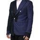 Dolce & Gabbana Navy Blue Double Breasted Suit Coat Blazer