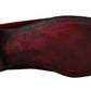 Dolce & Gabbana Bordeaux Velvet Loafers Gun Horseshoe Shoes