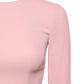 Dolce & Gabbana Pink Viscose 3/4 Sleeves Sheath Midi Dress