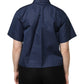 Dolce & Gabbana Blue Cotton Short Sleeves Button Down Top
