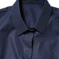 Dolce & Gabbana Blue Cotton Short Sleeves Button Down Top