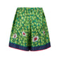 Gucci Green Flower Printed Silk Shorts