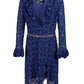 Gucci Blu Viscose and Cotton Mid Long Dress