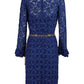 Gucci Blu Viscose and Cotton Mid Long Dress