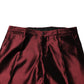 Dolce & Gabbana Bordeaux Silk 2 Piece Single Breasted Suit