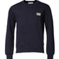 Dolce & Gabbana Dark Blue Logo Crew Neck Pullover Sweater