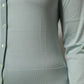 Dolce & Gabbana Light Green Silk Button Down Cardigan Sweater