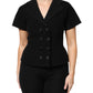 Dolce & Gabbana Black Wool Double Breasted Coat Jacket
