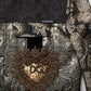 Dolce & Gabbana Black Gold Floral Jacquard Men Biker Jacket