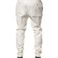 Dolce & Gabbana White Nylon Tapered Dress Men Pants