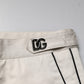 Dolce & Gabbana White Cotton Dress Slim Formal Pants