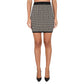 Balmain Black Viscose Skirt