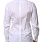 Dolce & Gabbana White Bib Cotton Poplin GOLD Formal Shirt
