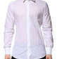 Dolce & Gabbana White Cotton GOLD Long Sleeves Formal Shirt