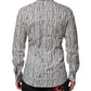Dolce & Gabbana White Floral Print Casual Long Sleeves Shirt