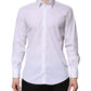 Dolce & Gabbana White Cotton MARTINI Long Sleeve Dress Shirt