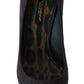 Dolce & Gabbana Gray Suede Leather Stiletto  Shoes Heels
