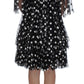 Dolce & Gabbana Elegant Polka Dotted Ruffled Dress