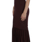 Dolce & Gabbana Elegant Bordeaux Sheath Dress